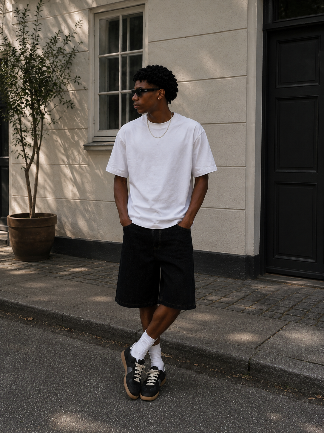 Raw Selvedge Jorts – Black