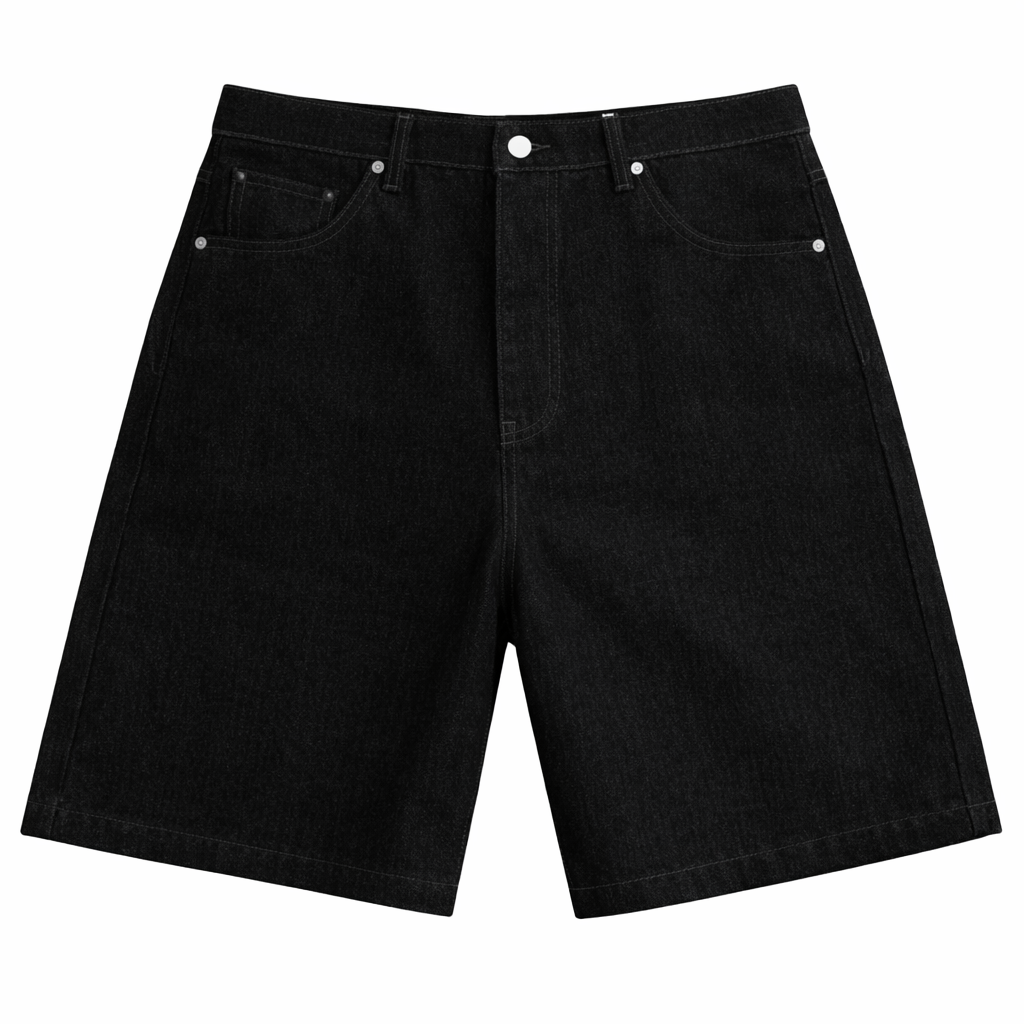 Raw Selvedge Jorts – Black